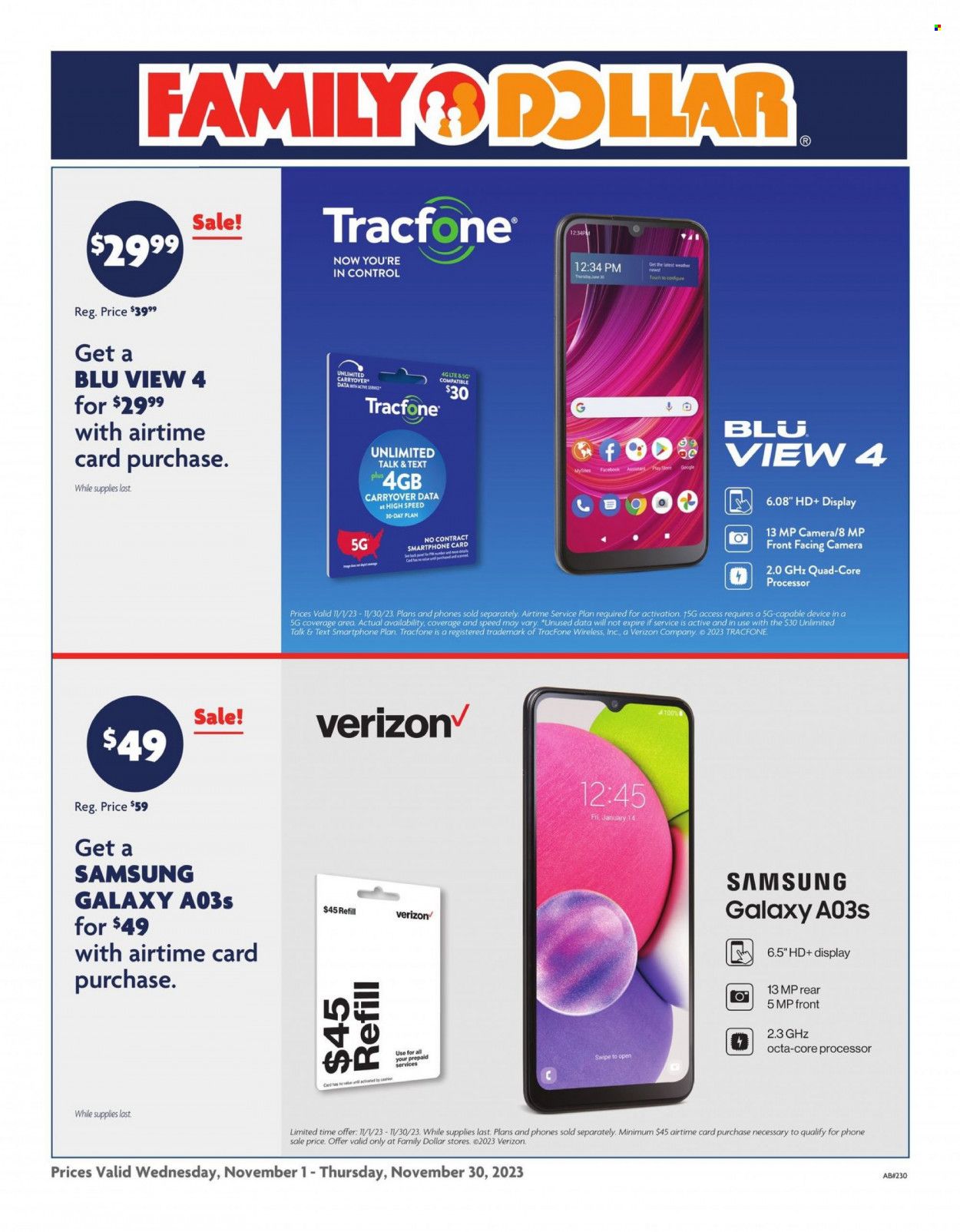 Family Dollar Weekly Ad Flyer Specials November 1 to November 30, 2023
