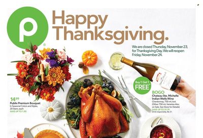 Publix (AL, FL, GA, NC, SC, TN) Weekly Ad Flyer Specials November 16 to November 22, 2023