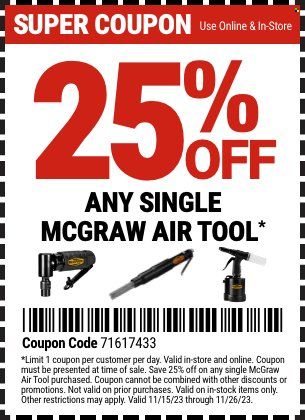 Harbor Freight Weekly Ad Flyer Specials November 15 to November 26, 2023