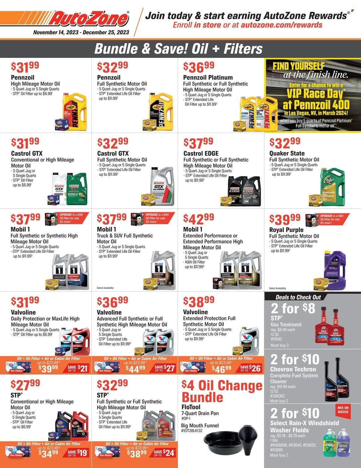 Autozone Weekly Ad Flyer Specials November 14 to December 25, 2023