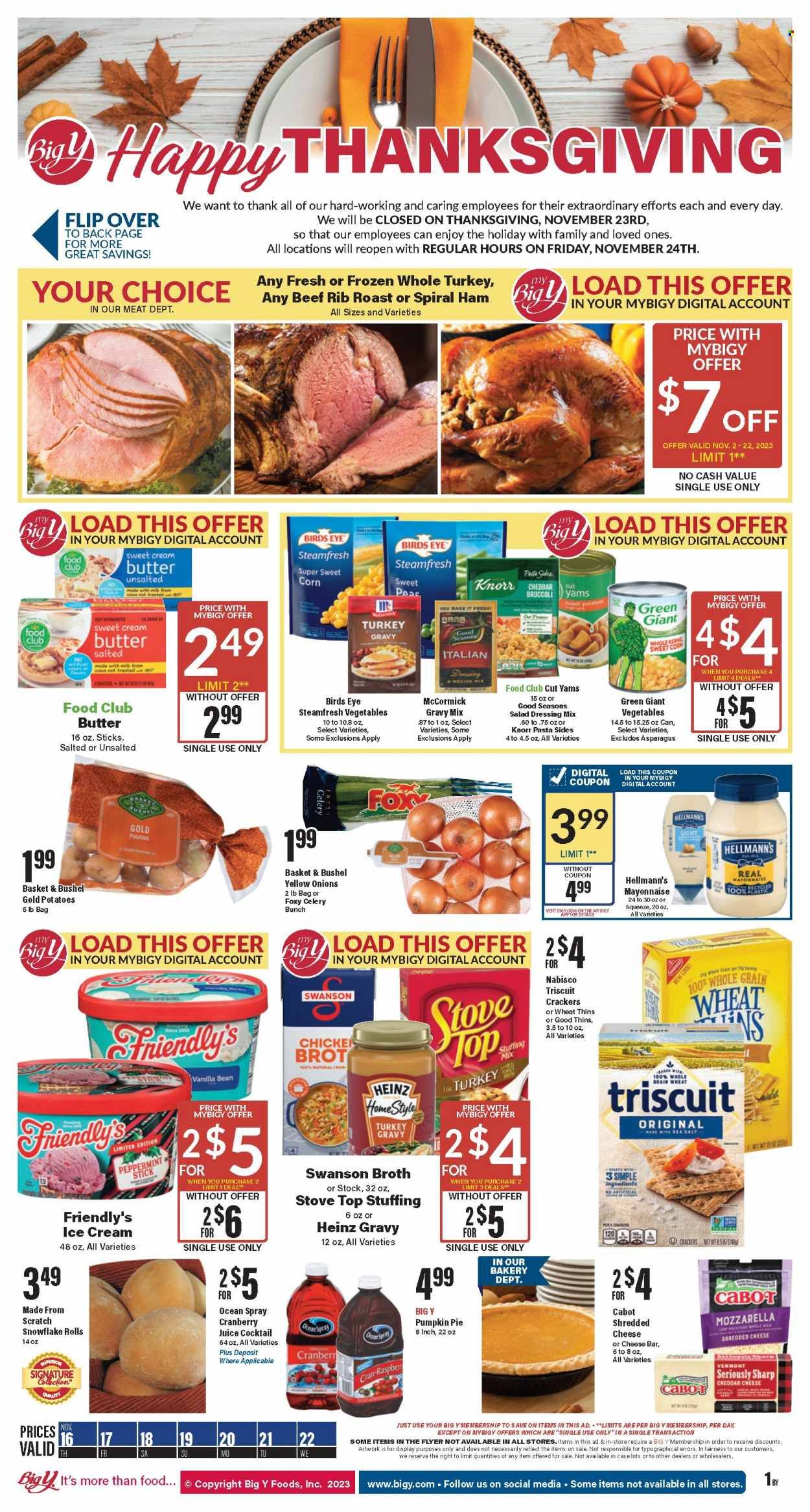Big Y (MA) Weekly Ad Flyer Specials November 16 to November 22, 2023