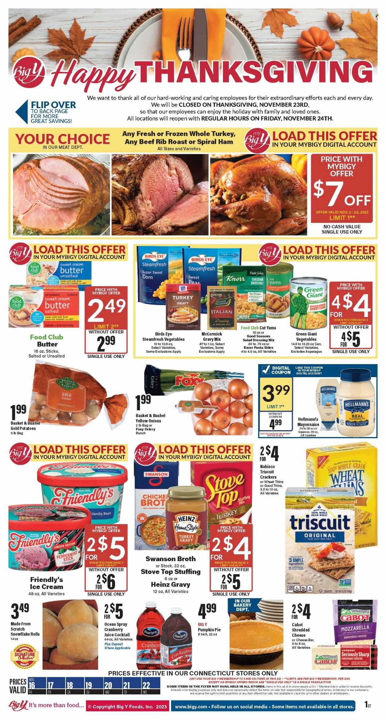 Big Y (CT) Weekly Ad Flyer Specials November 16 to November 22, 2023