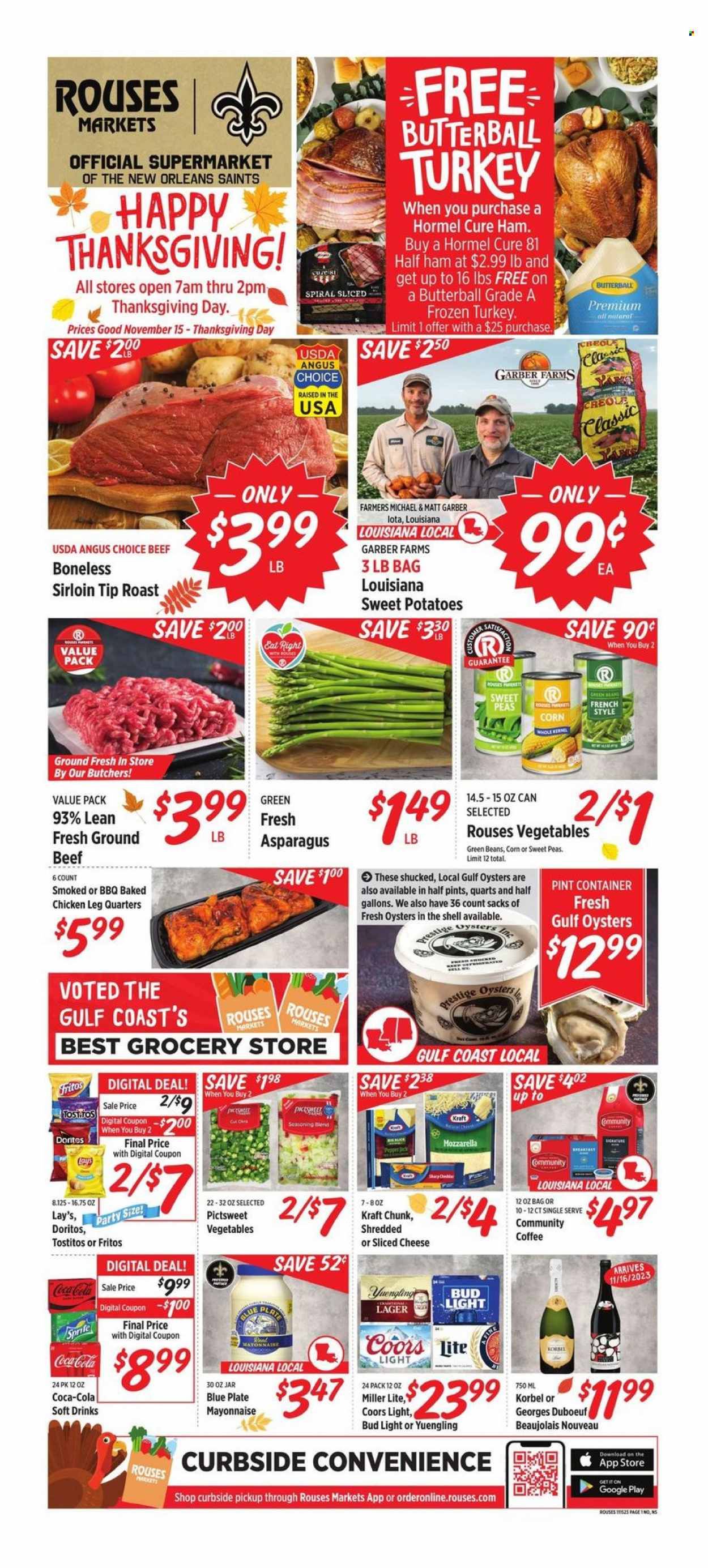 Rouses Markets (LA) Weekly Ad Flyer Specials November 15 to November 23, 2023