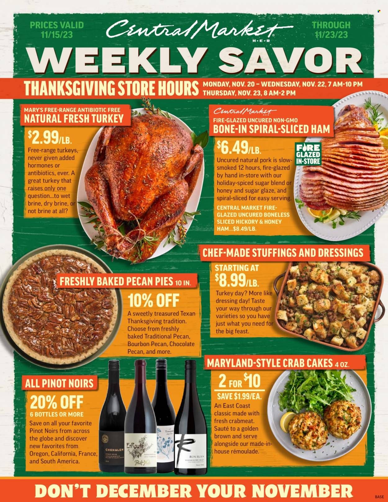 Central Market (TX) Weekly Ad Flyer Specials November 15 to November 23, 2023