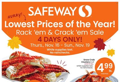 Safeway (MT) Weekly Ad Flyer Specials November 16 to November 19, 2023