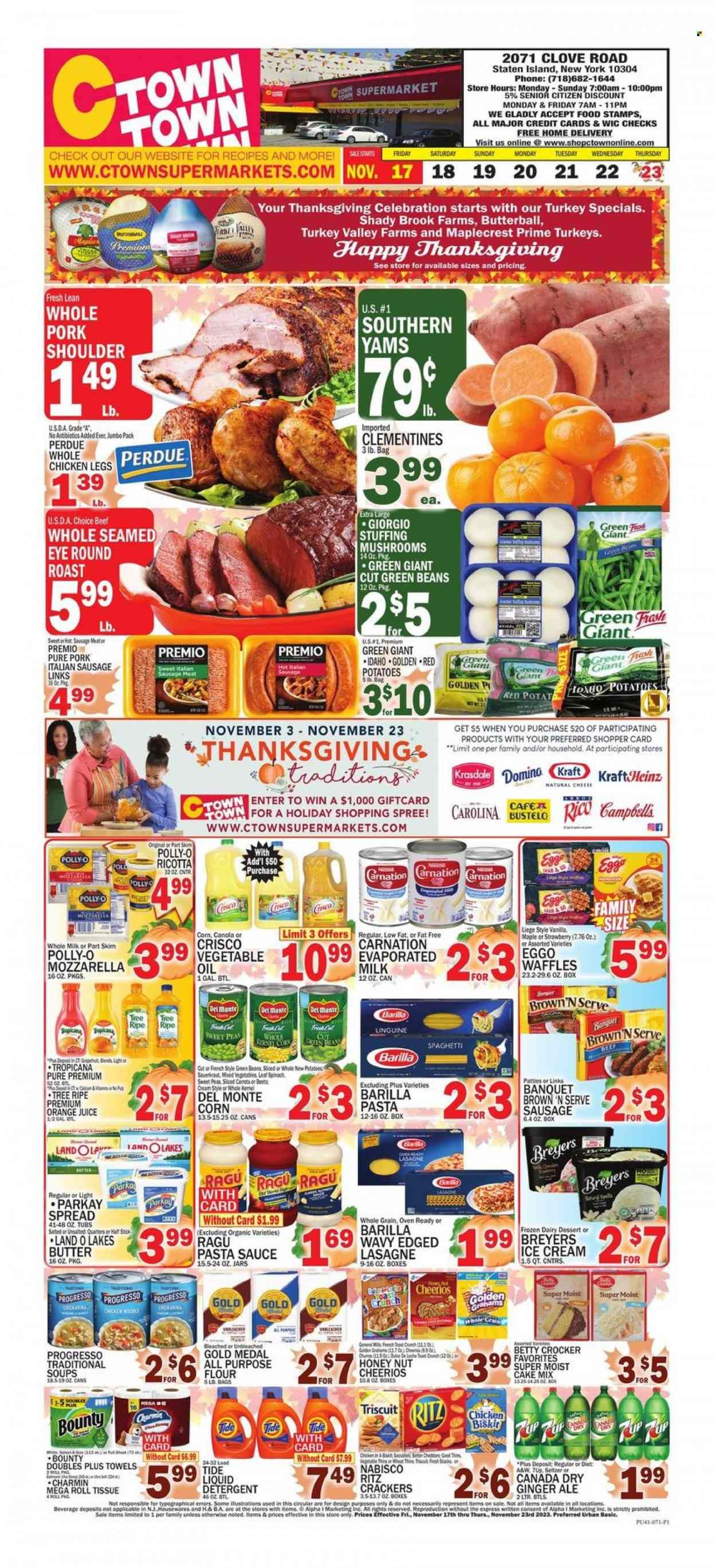 C-Town (CT, FL, MA, NJ, NY, PA) Weekly Ad Flyer Specials November 17 to November 23, 2023