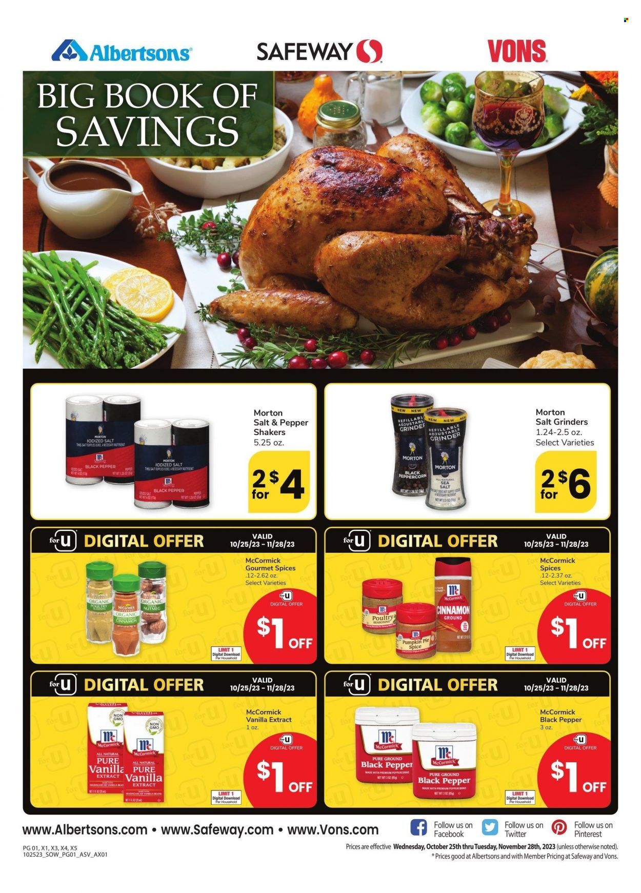 Vons (NV) Weekly Ad Flyer Specials October 25 to November 28, 2023