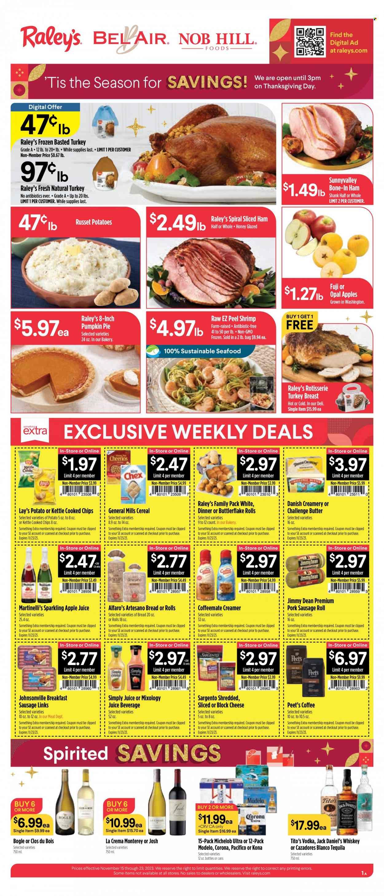Raley's (CA, NV) Weekly Ad Flyer Specials November 15 to November 23, 2023