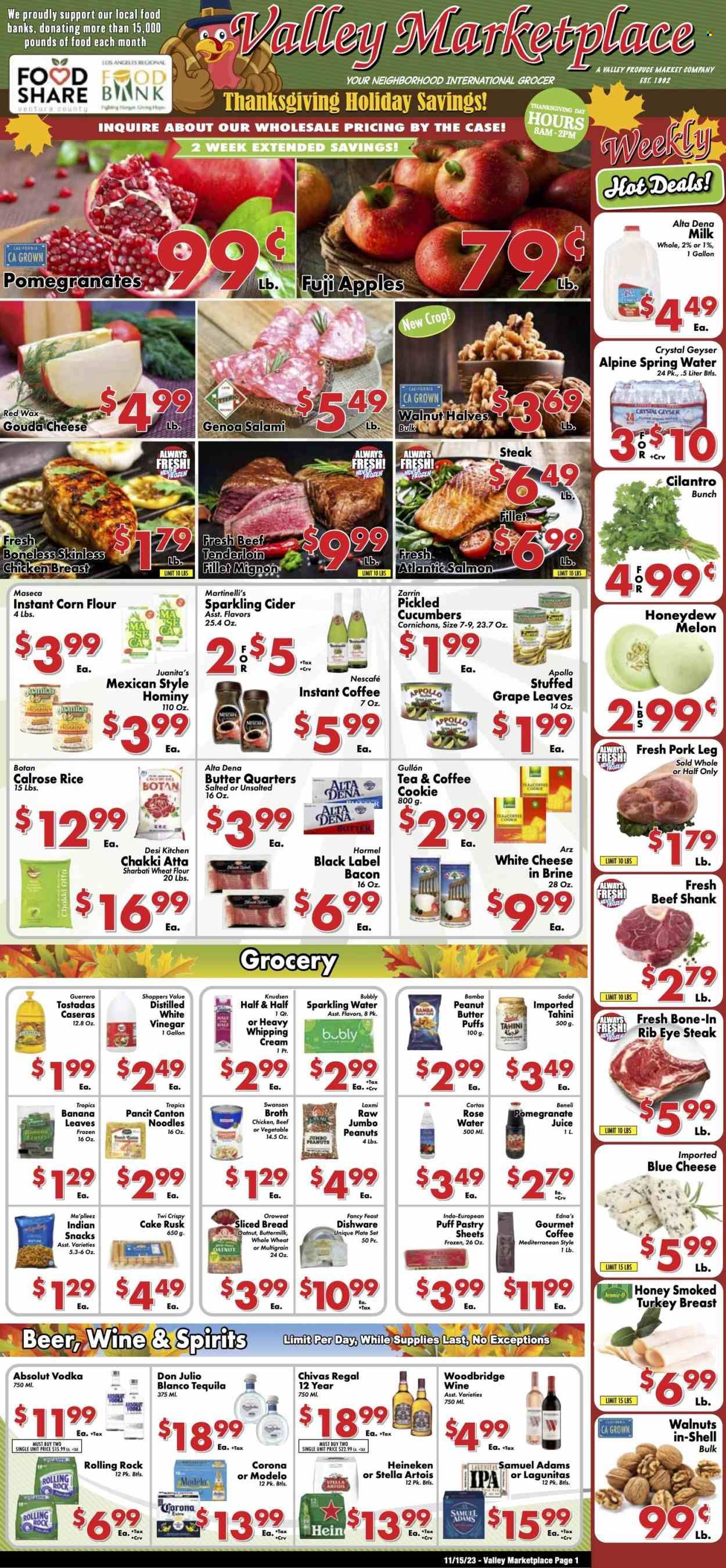 Valley Marketplace (CA) Weekly Ad Flyer Specials November 15 to November 28, 2023