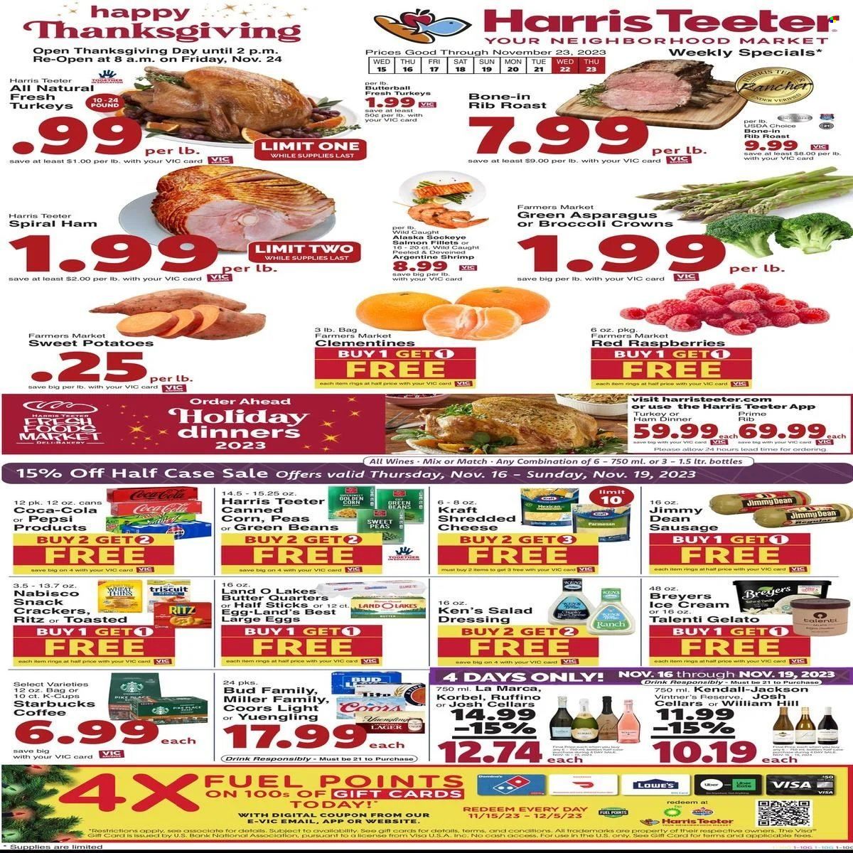 Harris Teeter Weekly Ad Flyer Specials November 15 to November 23, 2023
