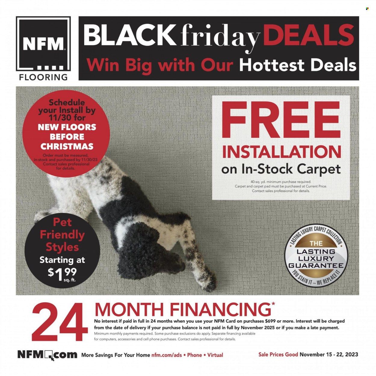 Nebraska Furniture Mart (IA, KS, NE, TX) Weekly Ad Flyer Specials November 15 to November 22, 2023