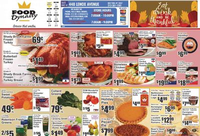 Food Dynasty (NY) Weekly Ad Flyer Specials November 17 to November 23, 2023