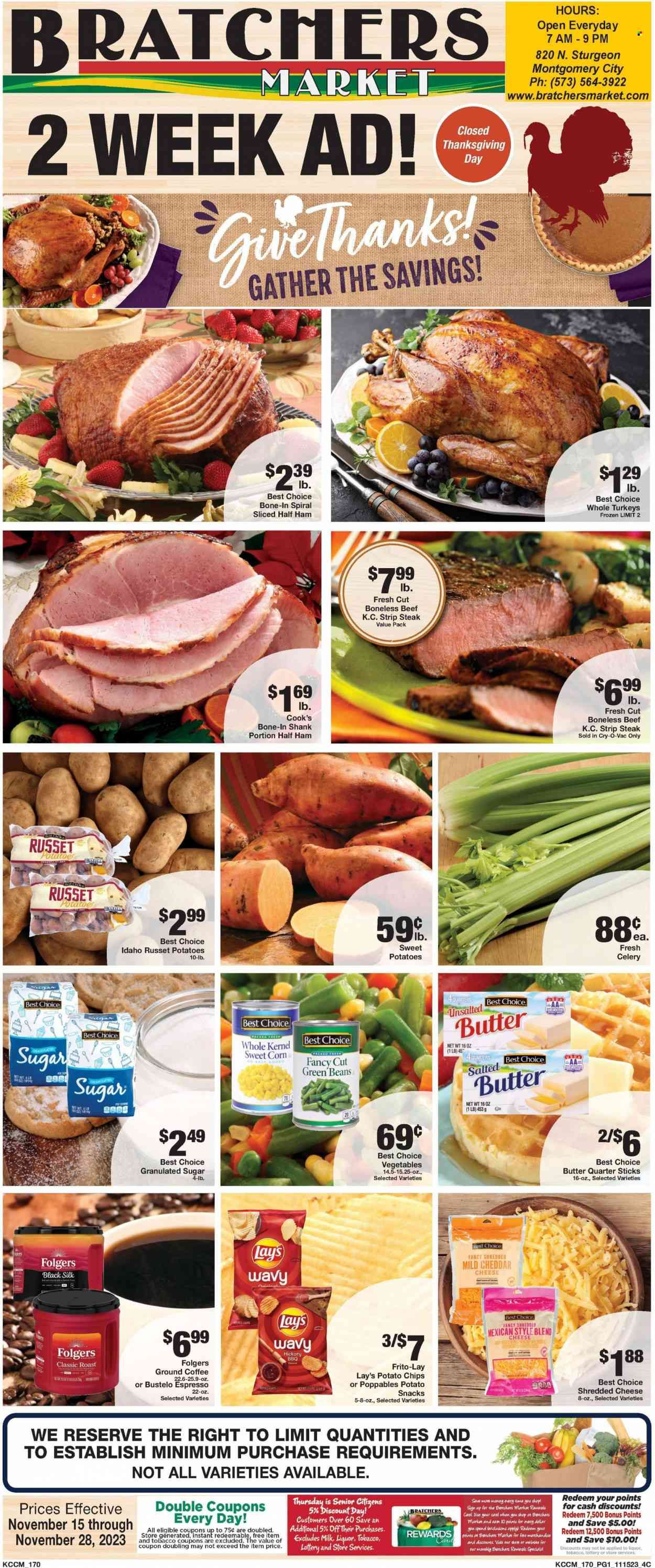 Bratchers Market (MO) Weekly Ad Flyer Specials November 15 to November 28, 2023