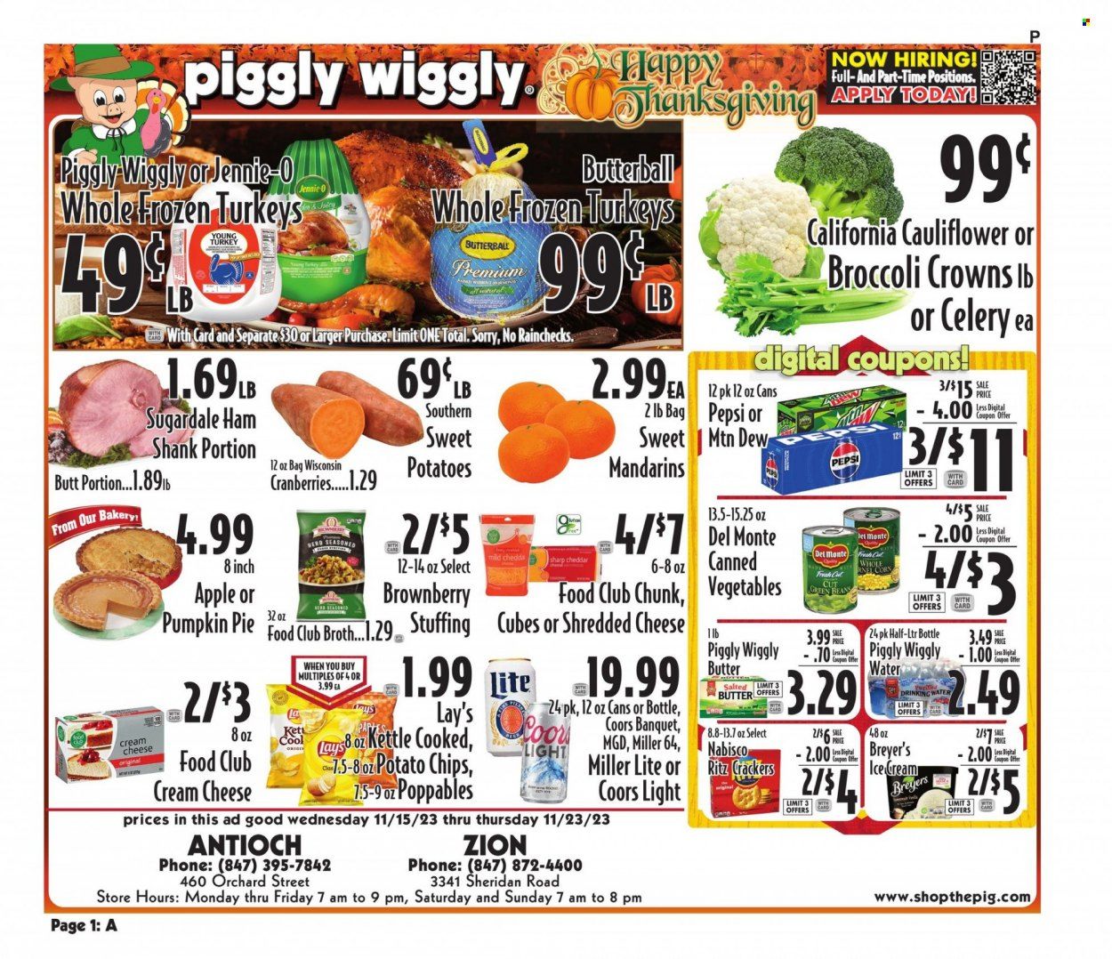 Piggly Wiggly (GA, SC) Weekly Ad Flyer Specials November 15 to November 23, 2023