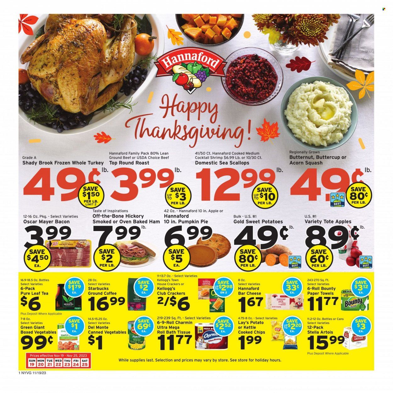 Hannaford (NY) Weekly Ad Flyer Specials November 19 to November 25, 2023