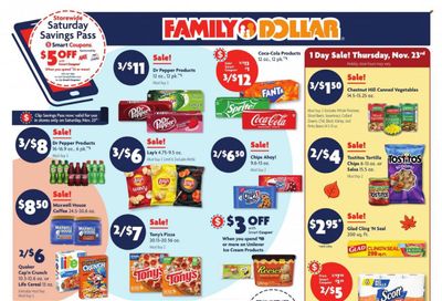 Family Dollar Weekly Ad Flyer Specials November 19 to November 25, 2023