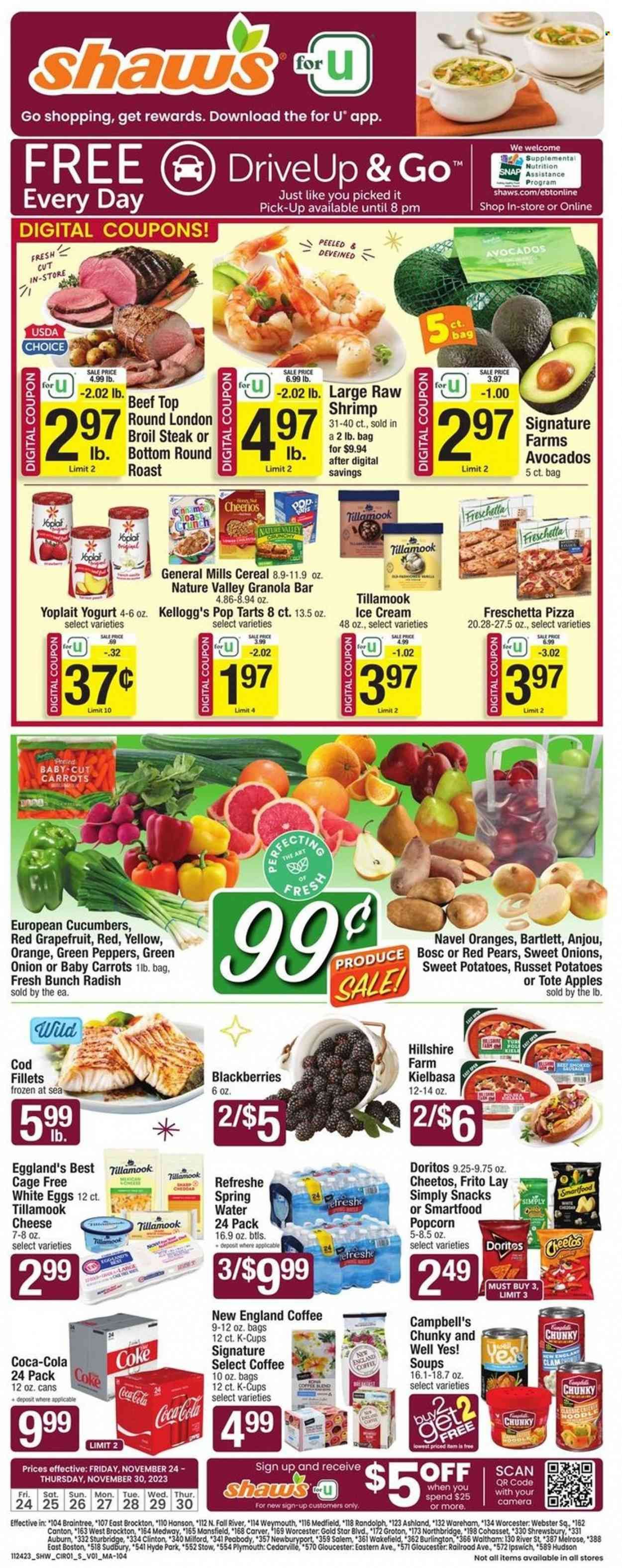 Shaw’s (MA, ME, NH, RI, VT) Weekly Ad Flyer Specials November 24 to November 30, 2023