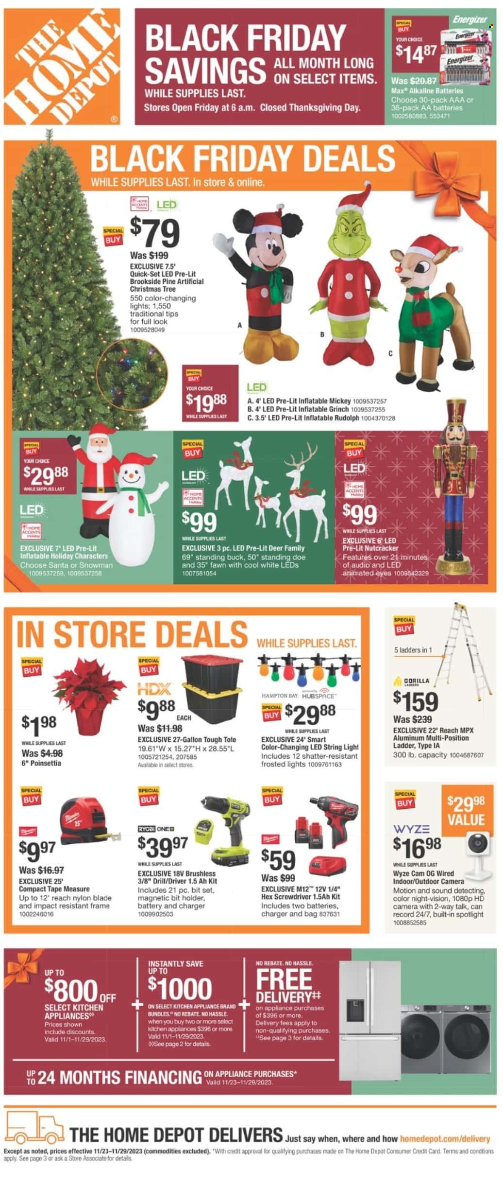 The Home Depot Weekly Ad Flyer Specials November 23 to November 29, 2023
