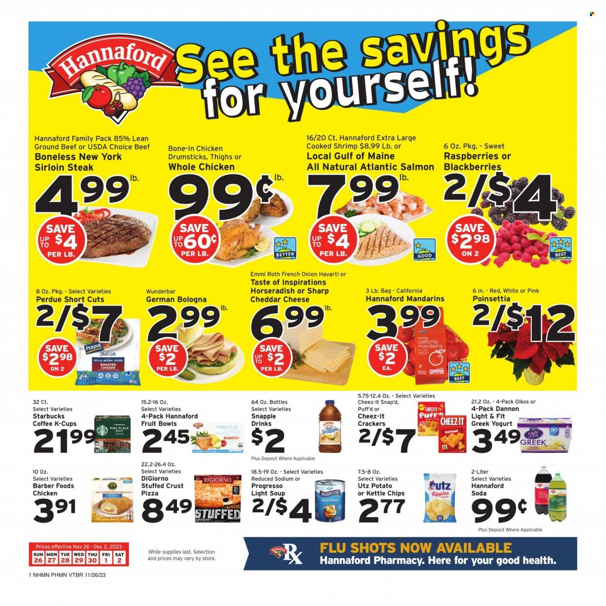 Hannaford (NH) Weekly Ad Flyer Specials November 26 to December 2, 2023