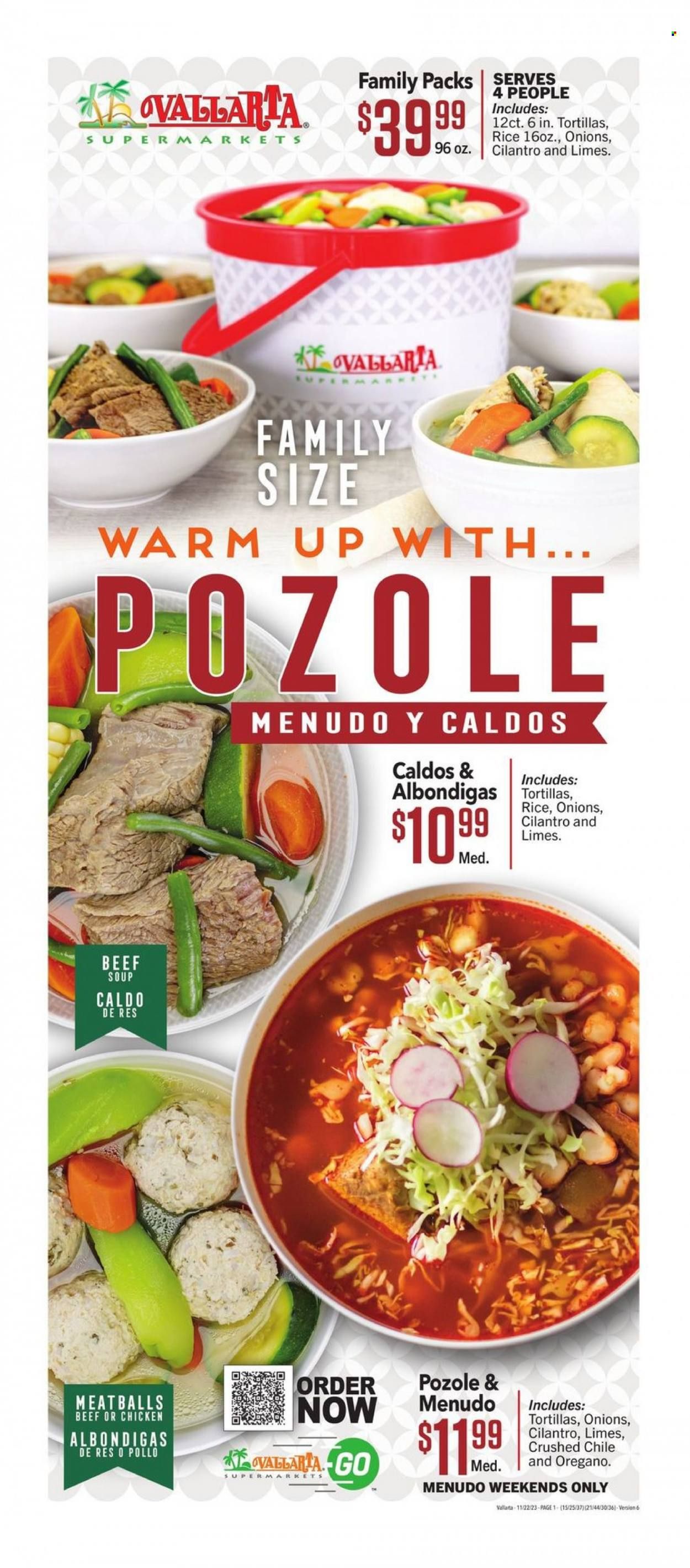 Vallarta (CA) Weekly Ad Flyer Specials November 22 to November 29, 2023