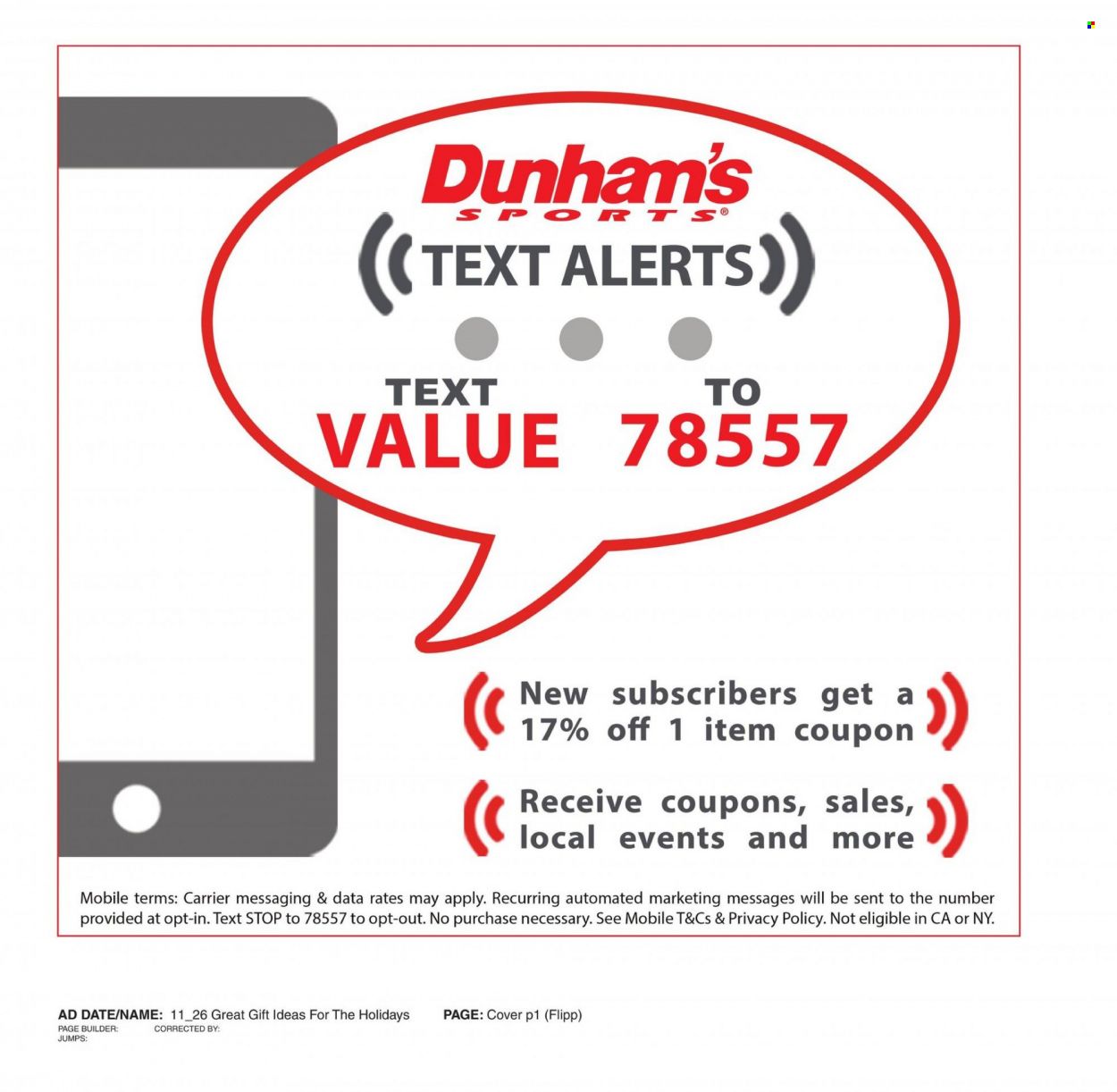 Dunham's Sports (IL) Weekly Ad Flyer Specials November 25 to November 30, 2023