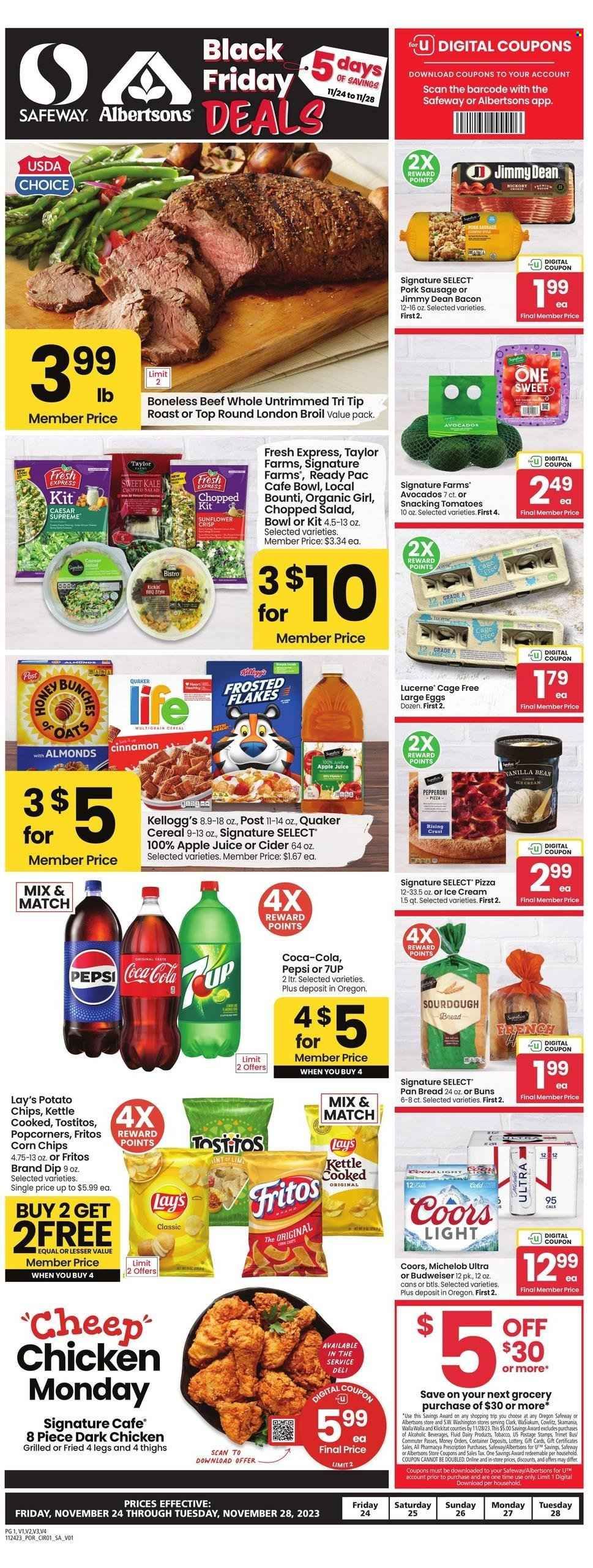 Safeway (OR, WA) Weekly Ad Flyer Specials November 24 to November 28, 2023