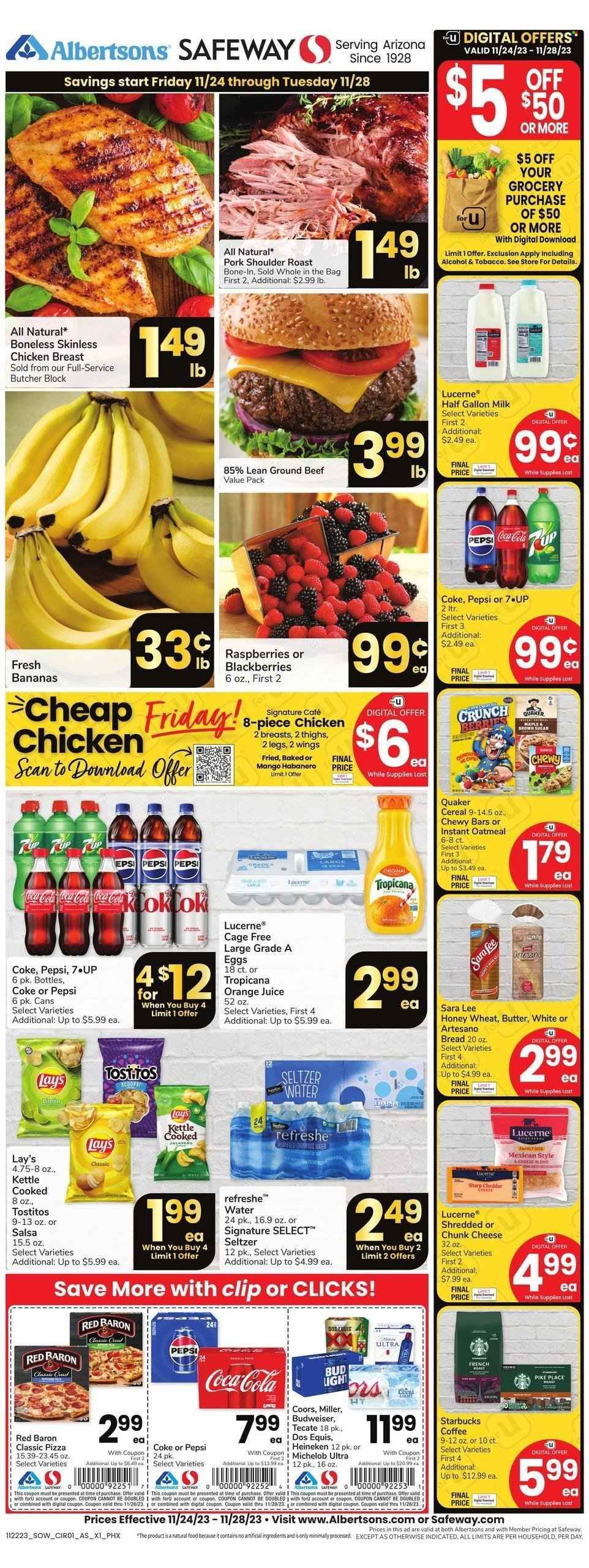 Safeway (AZ) Weekly Ad Flyer Specials November 24 to November 28, 2023