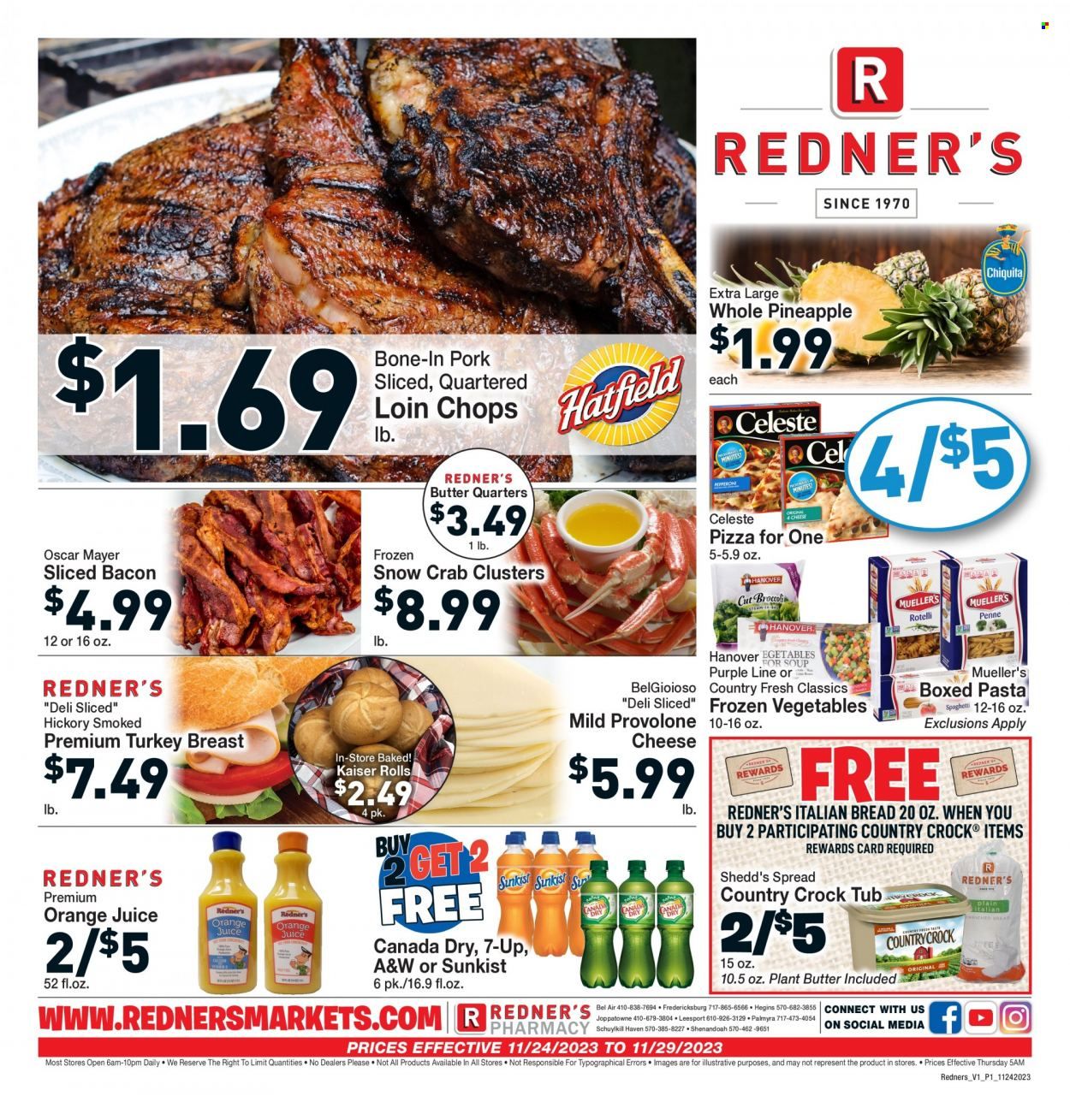 Redner's Markets (DE, MD, PA) Weekly Ad Flyer Specials November 24 to November 29, 2023