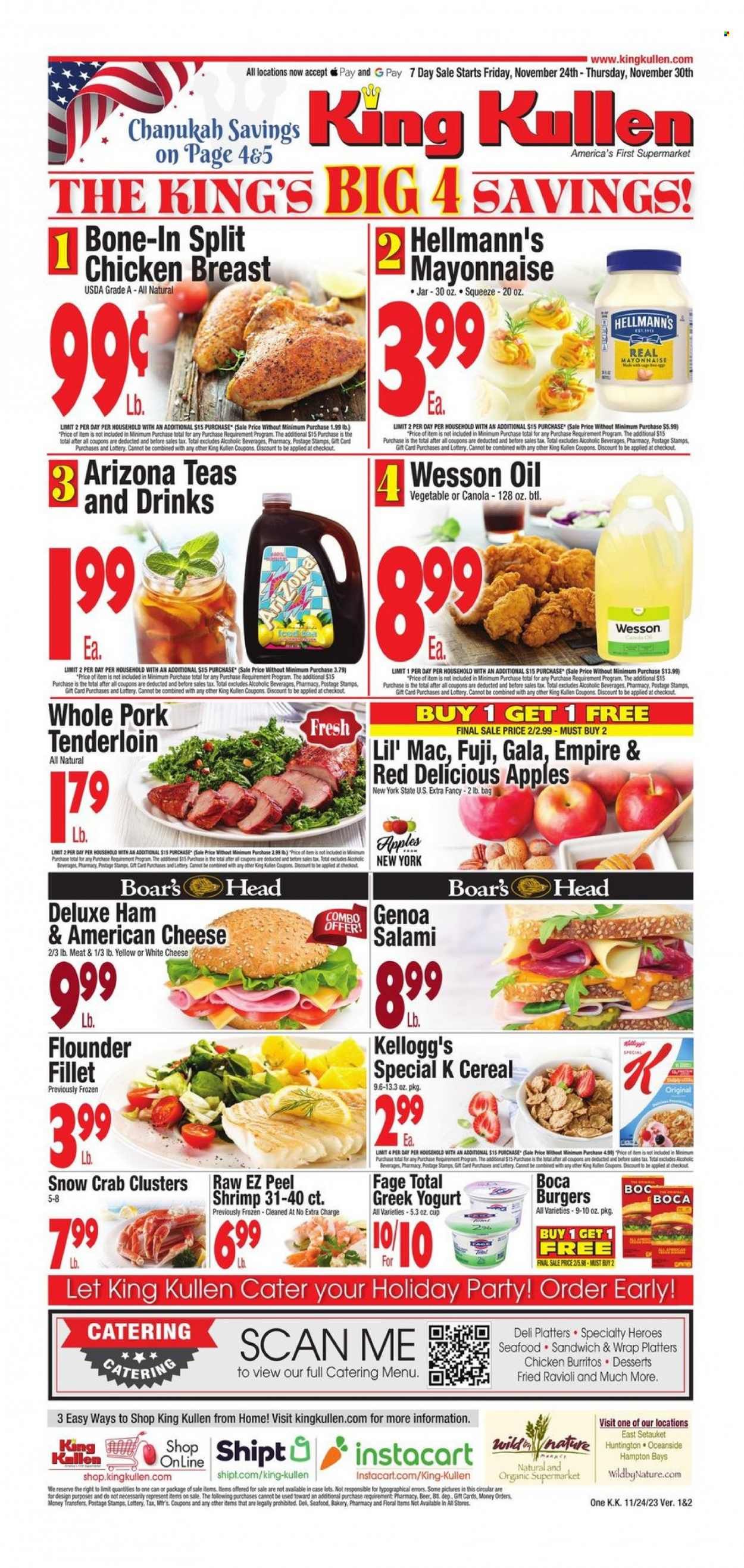 King Kullen (NY) Weekly Ad Flyer Specials November 24 to November 30, 2023