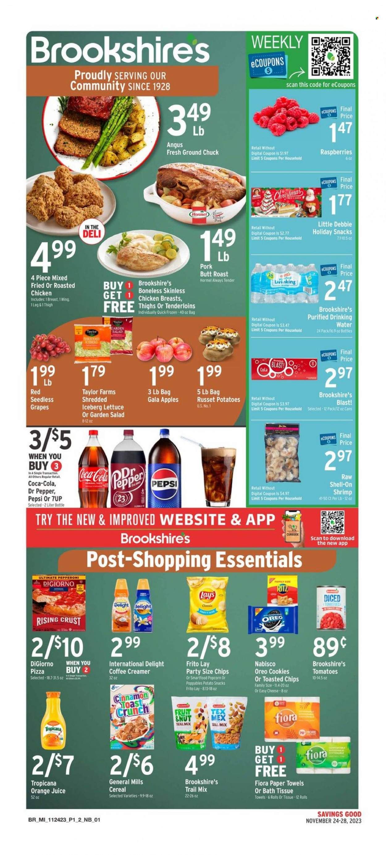 Brookshires (AR, LA, TX) Weekly Ad Flyer Specials November 24 to November 28, 2023