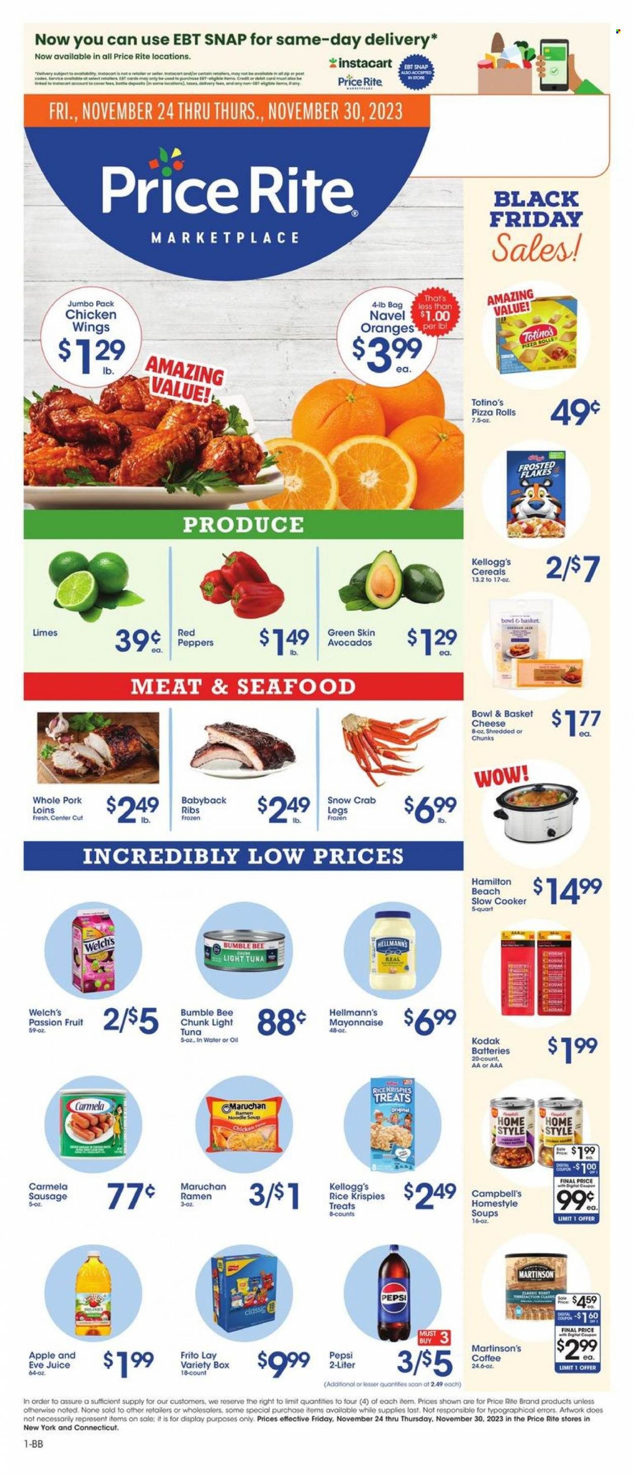 Price Rite (CT, MA, MD, NH, NJ, NY, PA, RI) Weekly Ad Flyer Specials November 24 to November 30, 2023