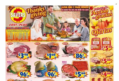 Savers Cost Plus (TX) Weekly Ad Flyer Specials November 22 to November 28, 2023