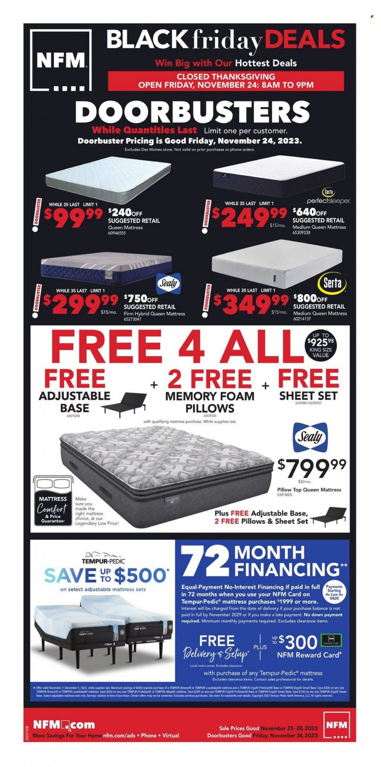 Nebraska Furniture Mart (IA, KS, NE, TX) Weekly Ad Flyer Specials November 23 to November 28, 2023