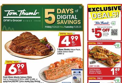 Tom Thumb (TX) Weekly Ad Flyer Specials November 24 to November 28, 2023