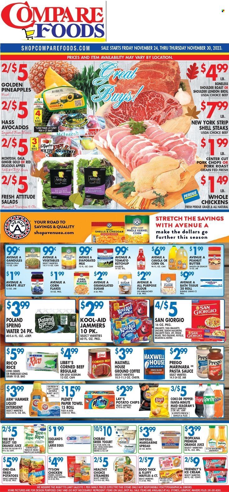 Compare Foods (CT, MD, NC, NJ, NY, RI) Weekly Ad Flyer Specials November 24 to November 30, 2023