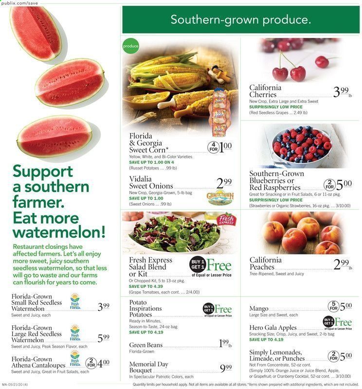 Publix Weekly Ad & Flyer May 21 to 27