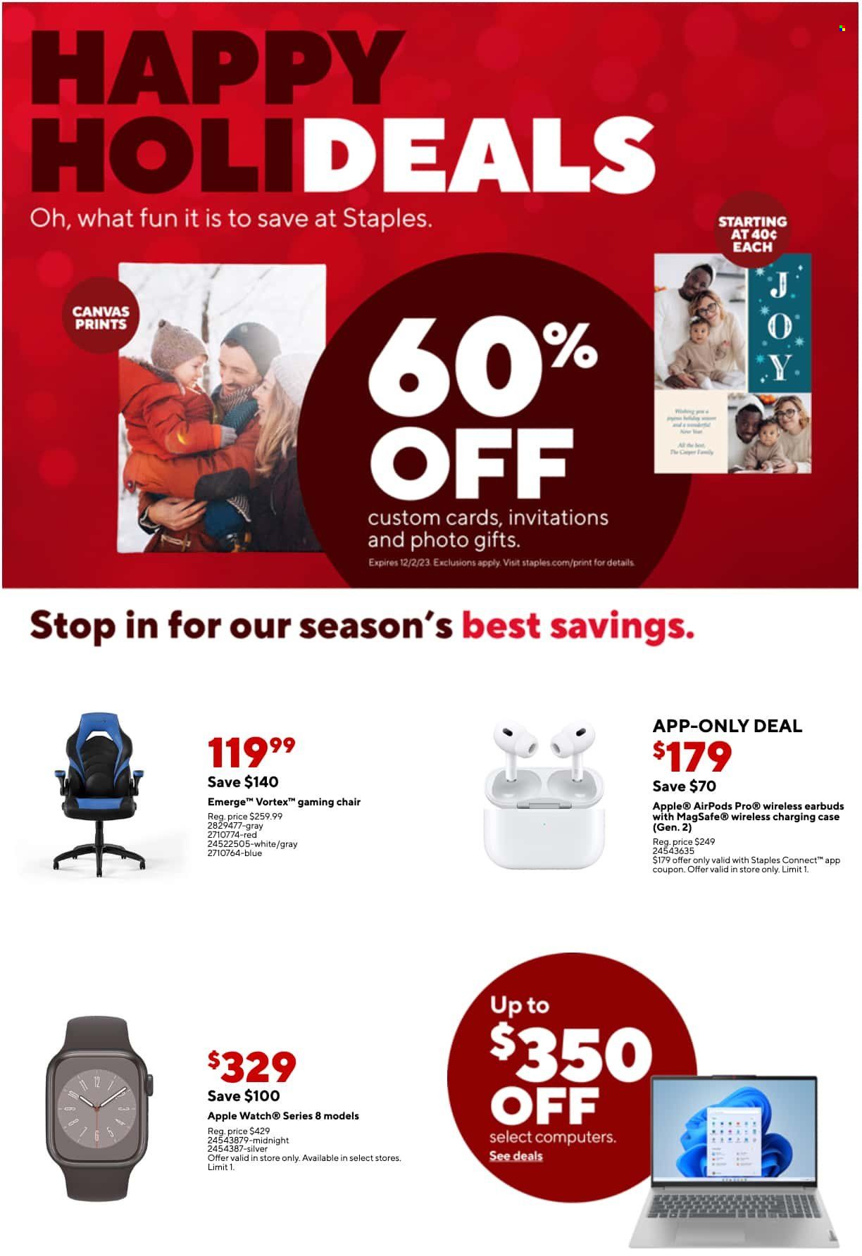 Staples Weekly Ad Flyer Specials November 26 to December 2, 2023