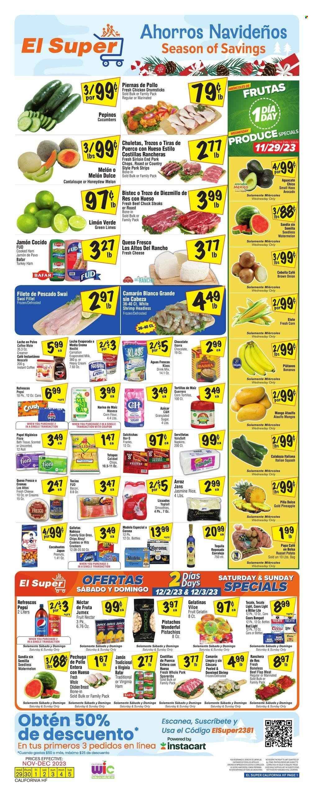 El Super (CA) Weekly Ad Flyer Specials November 29 to December 5, 2023