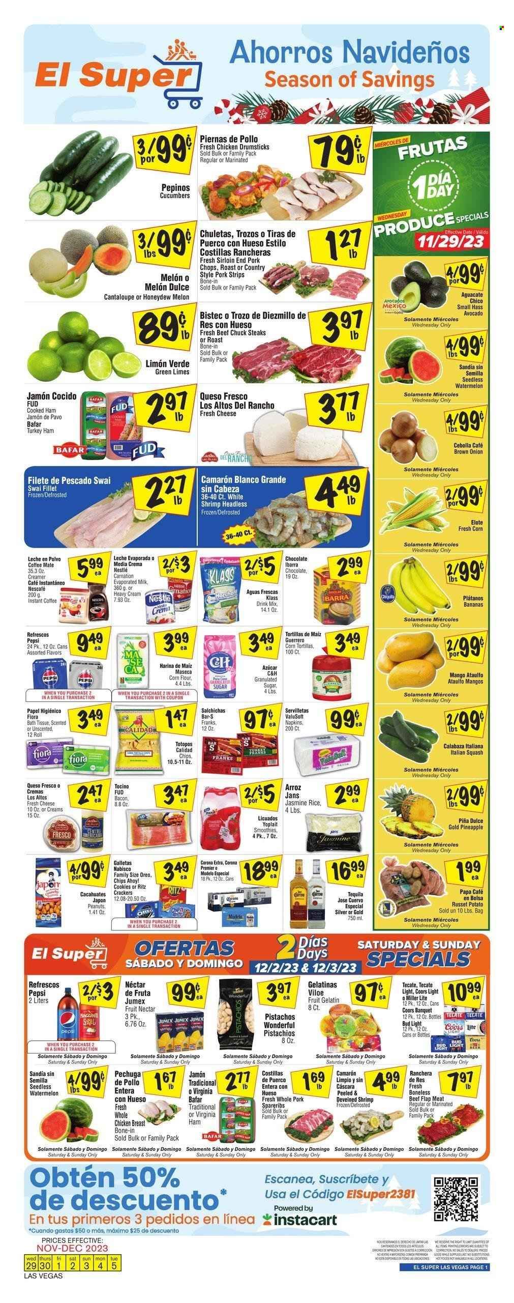 El Super (NV) Weekly Ad Flyer Specials November 29 to December 5, 2023