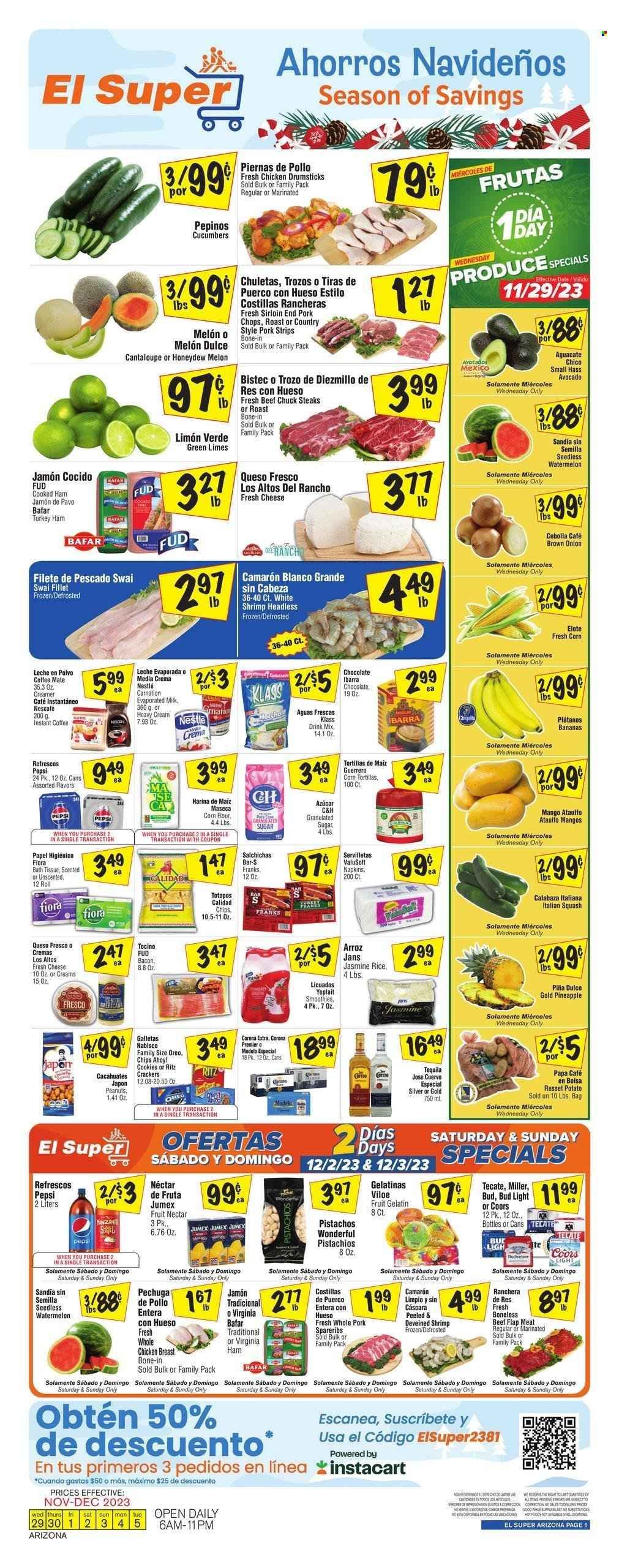 El Super (AZ) Weekly Ad Flyer Specials November 29 to December 5, 2023