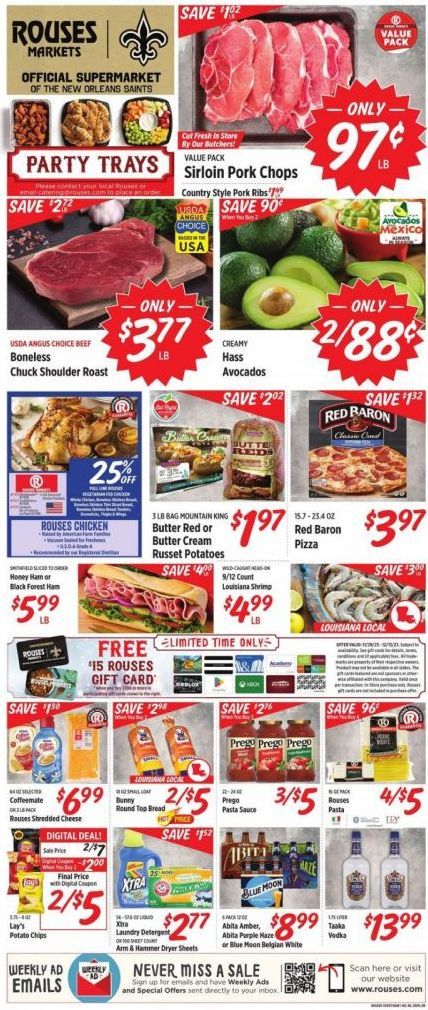 Rouses Markets (LA) Weekly Ad Flyer Specials November 29 to December 6, 2023