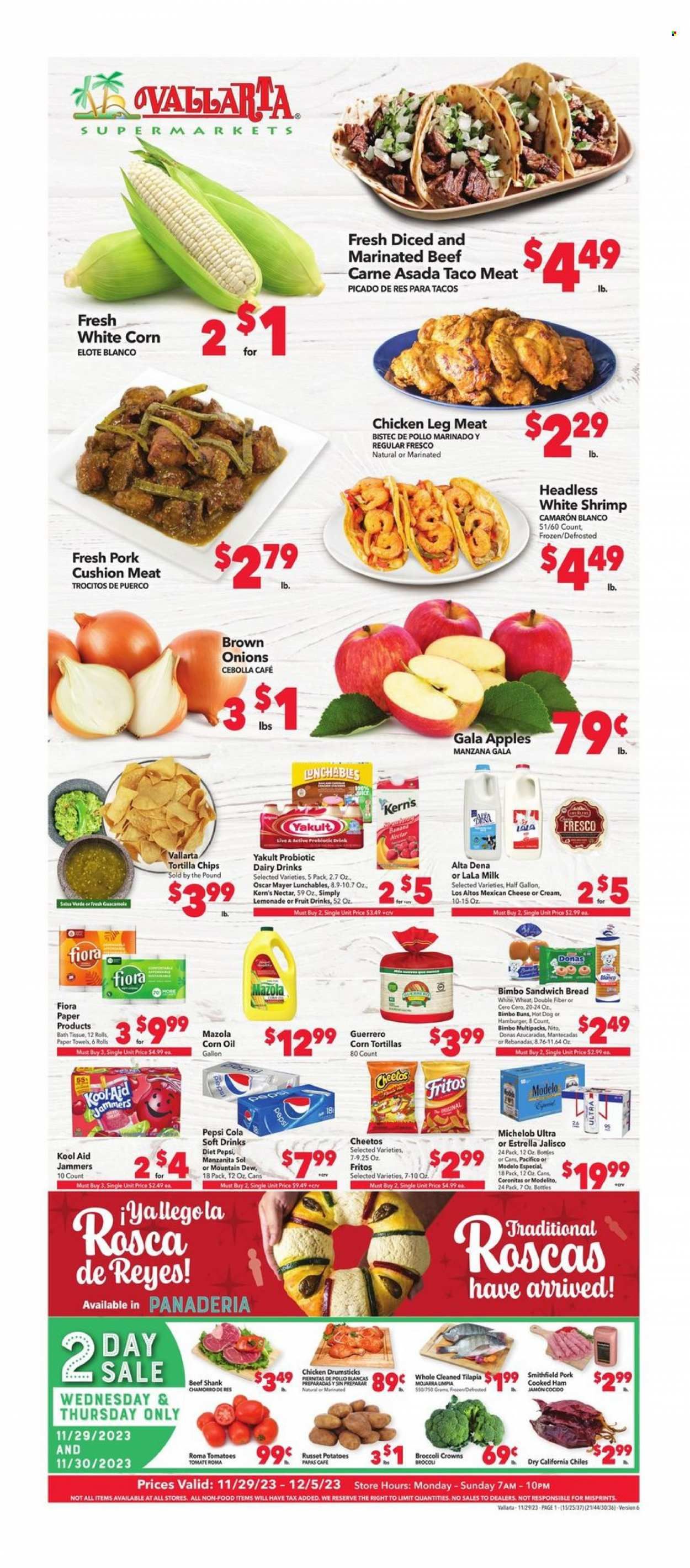 Vallarta (CA) Weekly Ad Flyer Specials November 29 to December 5, 2023