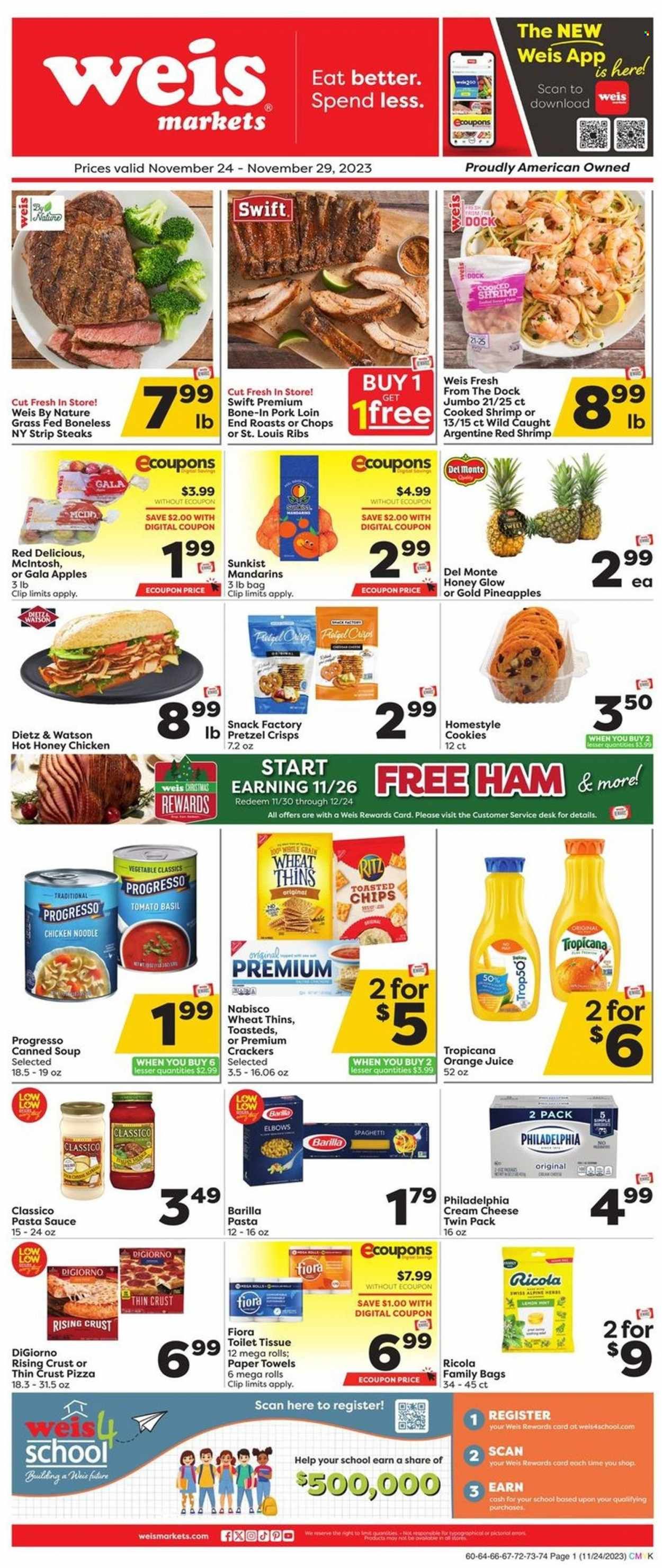 Weis (MD, NY, PA) Weekly Ad Flyer Specials November 24 to November 29, 2023