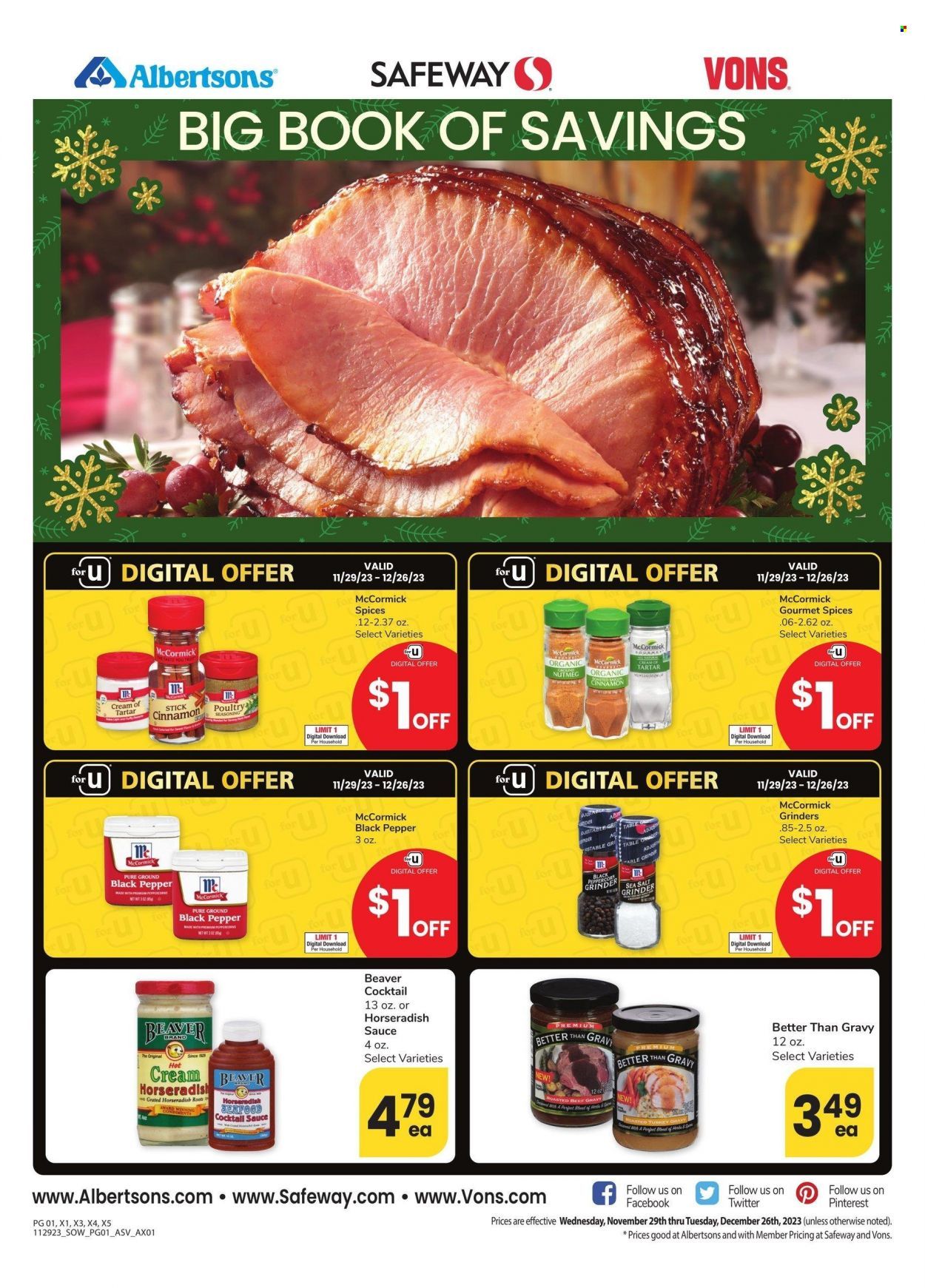 Safeway (AZ, NM) Weekly Ad Flyer Specials November 29 to December 26, 2023