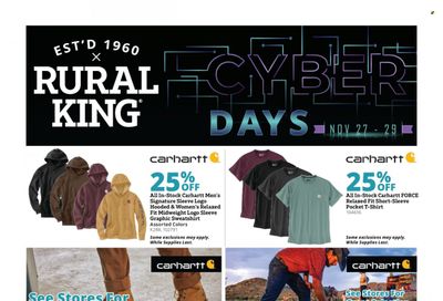 Rural King Weekly Ad Flyer Specials November 27 to November 29, 2023