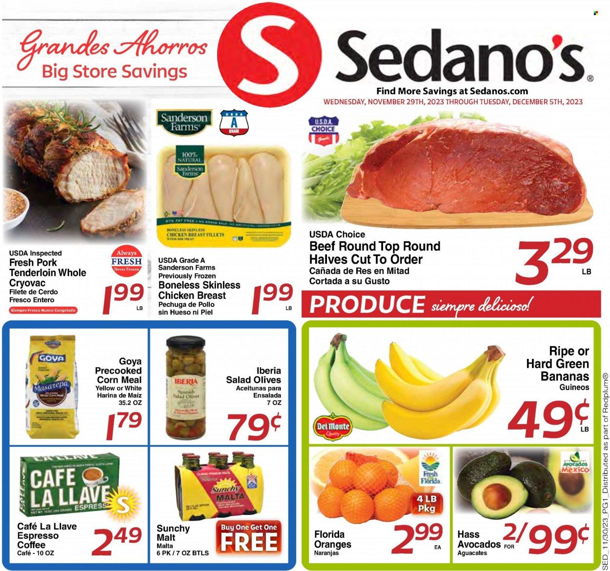 Sedano's (FL) Weekly Ad Flyer Specials November 29 to December 5, 2023
