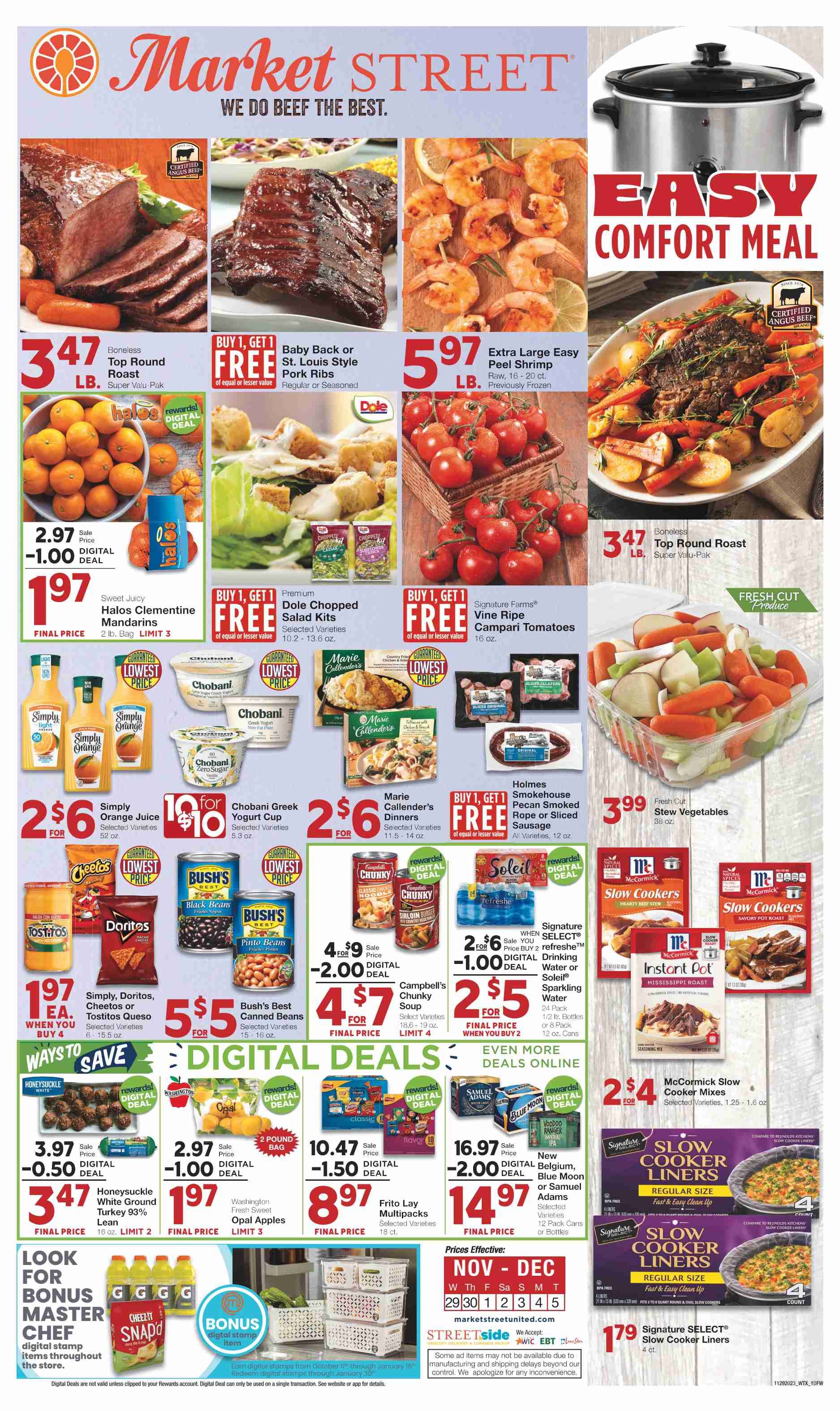 Market Street (NM, TX) Weekly Ad Flyer Specials November 29 to December 5, 2023