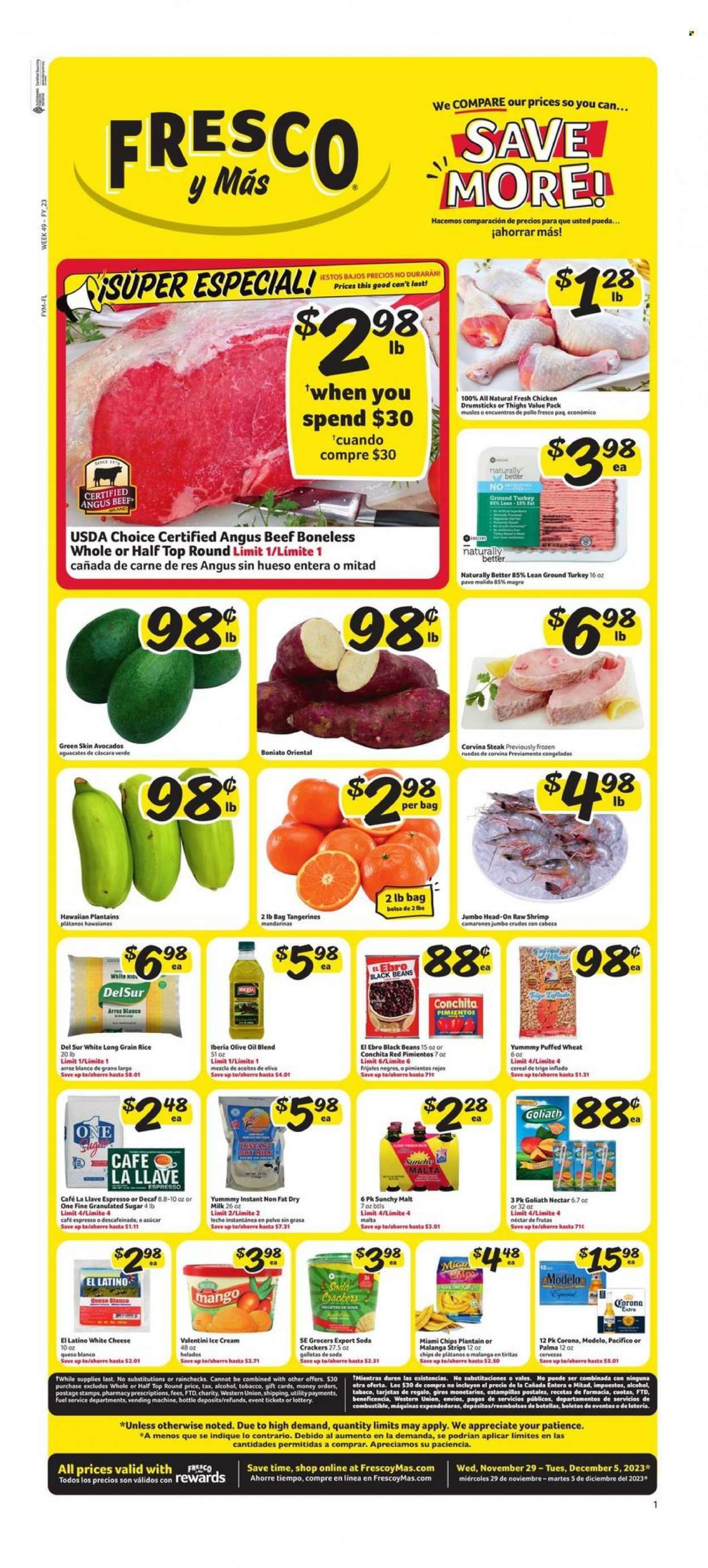 Fresco y Más (FL) Weekly Ad Flyer Specials November 29 to December 5, 2023