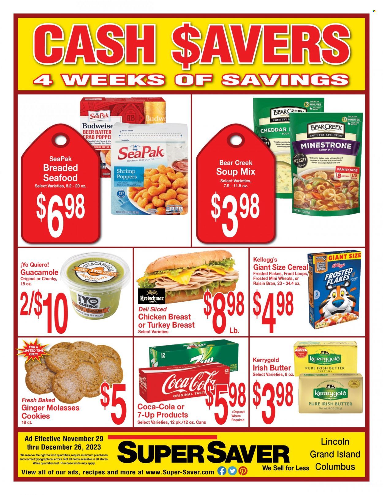 Super Saver Weekly Ad Flyer Specials November 29 to December 26, 2023