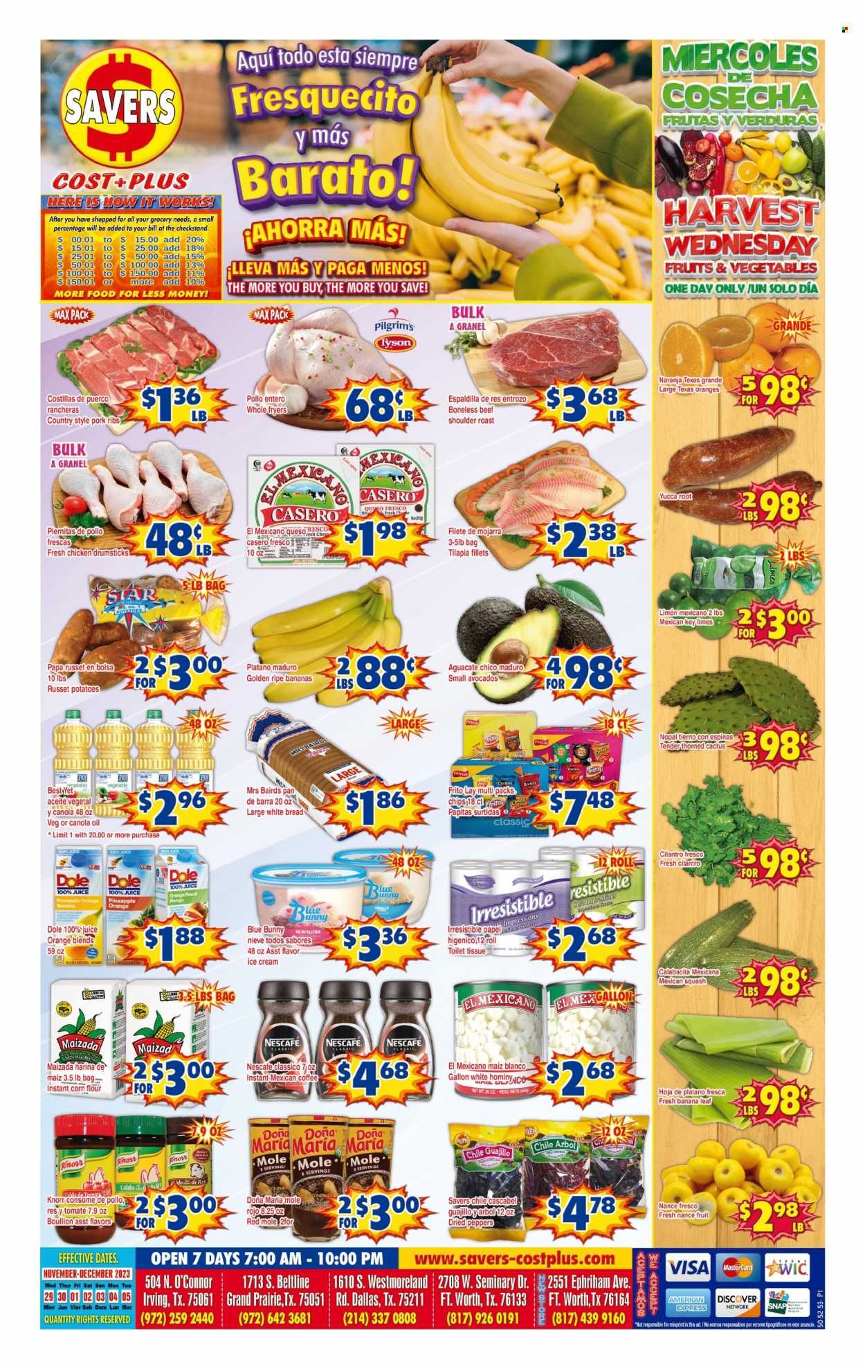 Savers Cost Plus (TX) Weekly Ad Flyer Specials November 29 to December 5, 2023